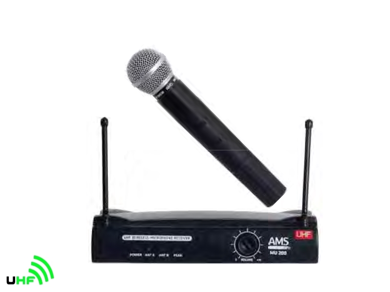 AMS MU200m Microfono inalambrico de mano UHF