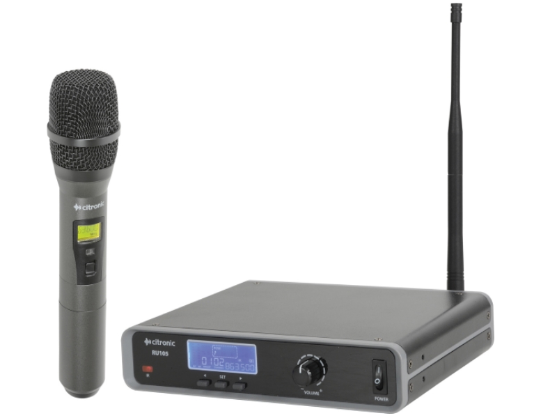 Citronic RU105H-- Microfono inalambrico UHF PLL 81 canales