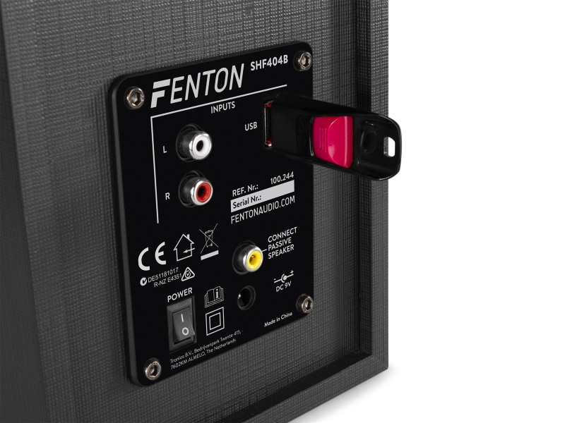 Fenton SHF404B Altavoces de estanteria activos 4". USB.Bluetooth