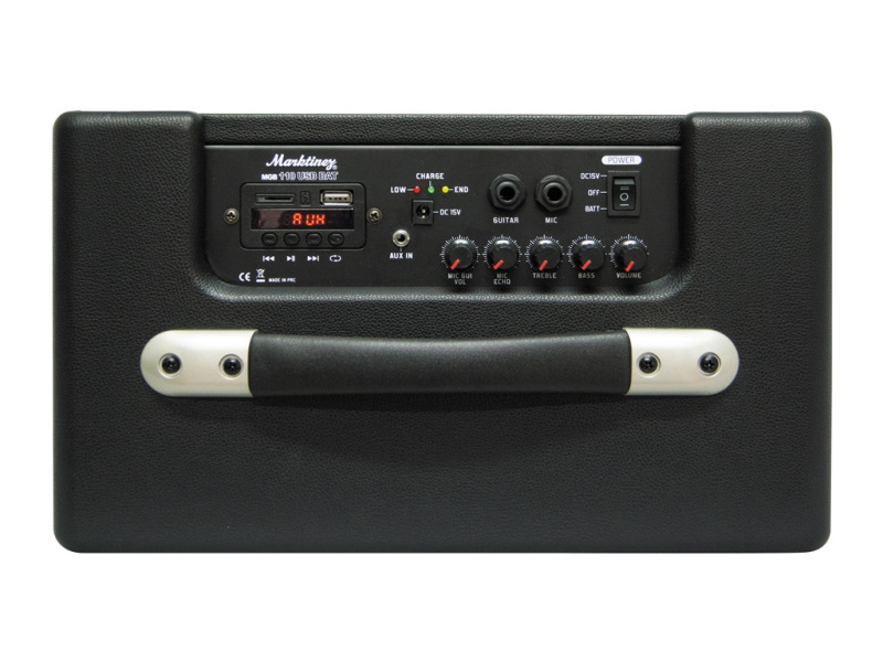 Marktinez MGB 110 USB BAT-- Amplificador de guitarra portatil USB BT. Bateria