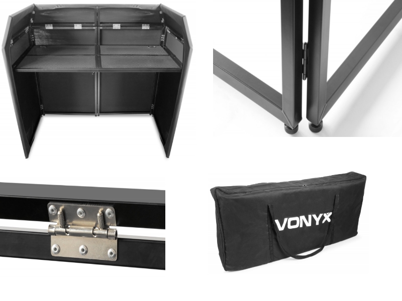 Vonyx DB3-- Cabina Dj desmontable con bolsa