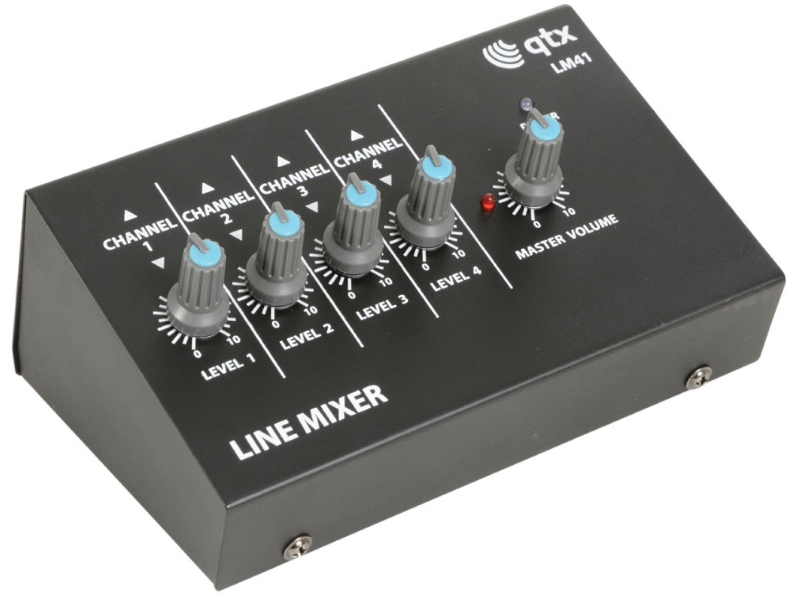 QTX 170204 QTX LM41 -- Mini mezclador 4 lineas