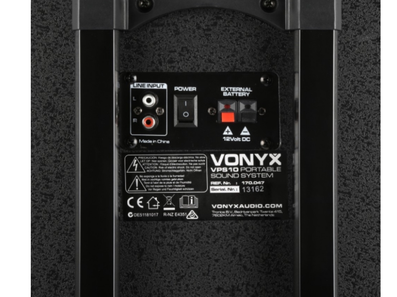 Vonyx VPS10-- Sistema portatil con micro y bluetooth