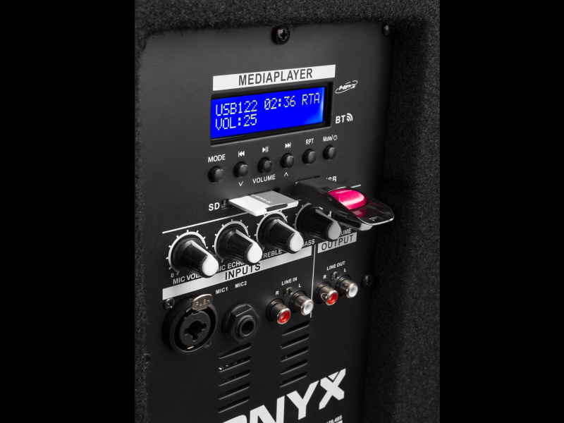 Vonyx CVB 215 PA--Altavoz doble 15" amplificado USB bluetooth
